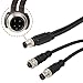 HangTon 4-pin A-Code M12 Male Female Splitter Cable for Banner Industrial Automation Actuator Sensor DeviceNet CANopen PLC IO, PVC Shielded 30cm