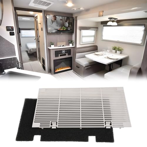 GRAND ORANGE Ducted Air Grill Duo-Therm Air Conditioner Grille Compatible with Dometic 3104928.019 with Filter Pad White