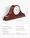 VEVOR Wooden Grandfather Mantel Clock, 6.4 in Vintage Table Clock with Built-in Quartz Movement Quiet Mantel Clock for Living Room Fireplace Home Decor Gift