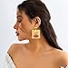 Fashion Ladies Face Earring for Women Unique Vintage Asymmetry Human Facial Features Dangle Drop Personalized Punk Style Abstract Bohemian Earrings Classic Gold-Tone Plated Jewelry for Mother Her