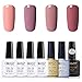 Produktbild Elite99 Ostern UV LED Nagellack Set mit Base und Top Coat,4 Farbe Überlack Unterlack Gel Nail Polish Geschenk Kit für Ostern, Gel Lack UV Gelnägel Set010