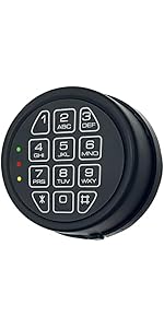 Electronic Safe Lock Replacement Keypad with Solenoid Lock, Gun Safe ...