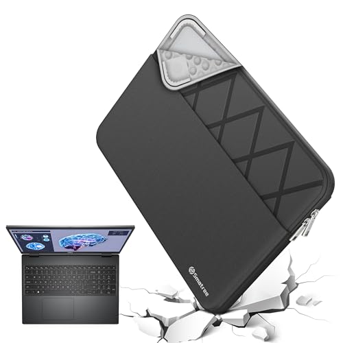 Smatree Capa para laptop para estação de trabalho Dell Precision 5570 de 15,6 polegadas, capa protetora para laptop com bolso para acessórios, zíper YKK, design patenteado à prova de choque (E631)