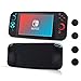 Produktbild CHIN FAI für Nintendo Switch Case, rutschfeste Silikonschutzhülle mit 4-teiligen Daumenstielen, Stoßdämpfung und kratzfestes Design für Nintendo Switch (Schwarz)