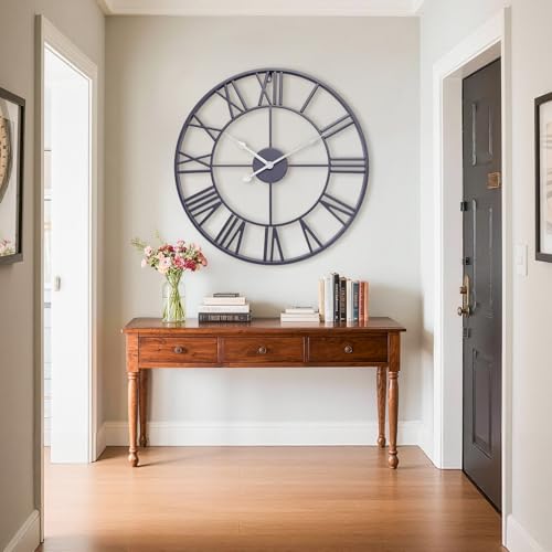 Reloj de pared grande de 20 pulgadas, moderno y silencioso miniatura 6