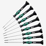 Wera 2054/8 Kraftform Micro Hex SAE Precision Screwdriver Set