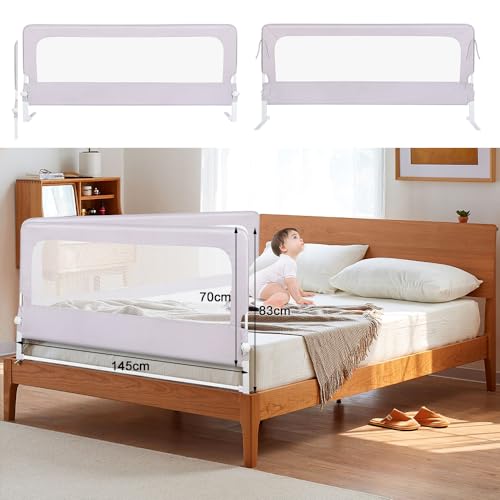 Barrière de lit bébé à hauteur réglable et bords arrondis - 6