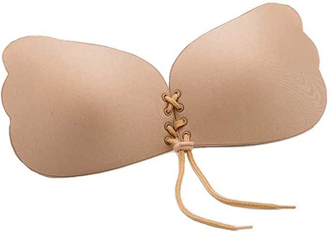 psm100 Women's Silicone Wired Stick-On Bra Women Invisible Push up Design Bra Invisible Sticky Bra Strapless Silicone Gel Self Backless Adhesive Bra Beige-picture-38