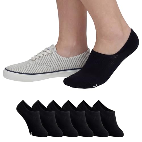 Image of Sperry Women's 6-Pack No Show Socks | Invisible Low Cut Liner, Moisture-Wicking, Non-Slip, Lightweight, Ideal for Sneakers