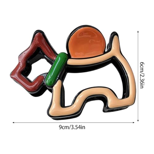 Kreative Welpen-Haarspange für hohe Pferdeschwänze, rutschfeste Kralle, Tier-Themen-Zubehör, Damen