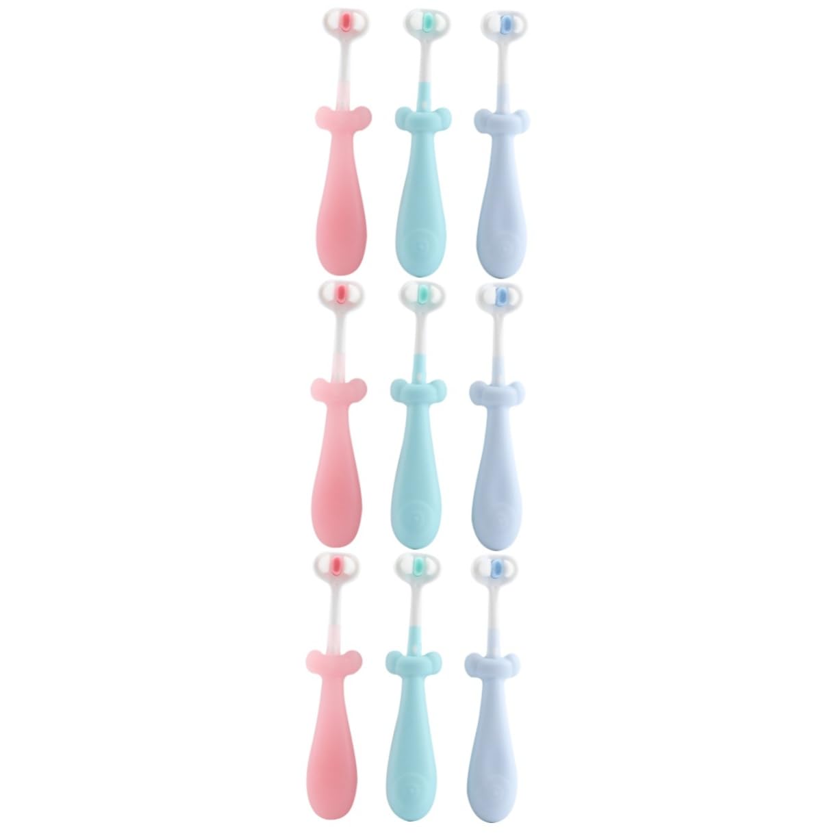 BESTYASH 3 Set Spazzolino Per Setole Morbide E Antiscivolo Spazzolino Per Denti Piccoli Con Design Carino Per Igiene Orale Dei 3 Pezzi*3
