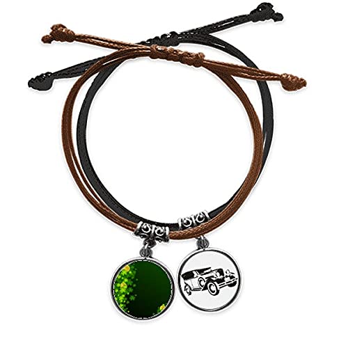 Bracelet trèfle Irlande en cuir pour afficher votre chance au quotidien