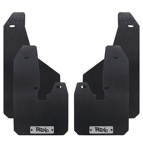 Image of RENO Ram Mud Flaps, Driver & Passenger Sides Splash Guards Heavy Duty Vehicle Sediment Protection Compatible with 2019+ Ram 1500 2500 3500 SRW Truck Model (Front + Rear, 4pcs)