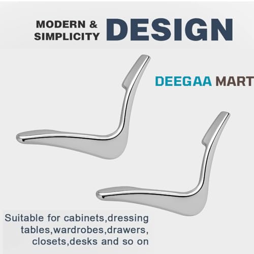 Image of Twin Hole Zinc Alloy Drawer Pulls, Handles for Drawers, Cabinets, Wardrobes, and Kitchen Doors - Decorative Furniture Hardware (2, Chrome, V Handle)