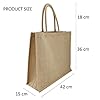 LEVIATAN EKO Sac Toile de Jute 42x36cm - 100% Jute Shopper, Sac Cabas Shopping, Naturel Sacs - Robuste et Grand #1