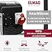 ELMAG SEB 7500WD-AVR Benzin Stromerzeuger Notstromaggregat mit 4-Takt-Motor luftgekühlt, 8,2 kW & 6,1 l Tank 1x 230 V Schuko & 1x 400 V CEE Stromgenerator mit AVR, Handstart & Überlastschutz