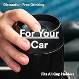 Moon 360° Travel Mugs - Leakproof Reusable Coffee Cup for Hot Drinks - Insulated Stainless Steel Thermal Mug, Fits Car Cup Holders (450ml, Powder Coat/Black) - Image 6