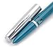 czxwyst Wing Sung 601 Steel Cap Vacumatic Fountain Pen (blue-green with ink window)
