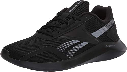 Reebok メンズ Energylux 2.0 ランニングシューズ, ブラック/グレー/ブラック。, 11