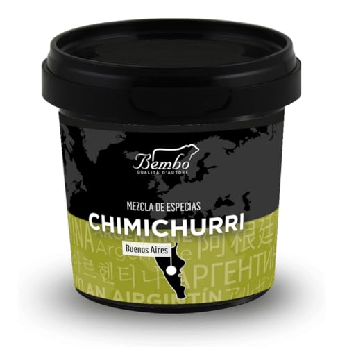Chimichurri Rub Bembo 50 g - para Asado, Maminha, Picanha, Pescado y Verduras - Lleve su Barbacoa a un Nuevo Nivel - la Mezcla Reina del Churrasco - (Chimichurri 50 g)