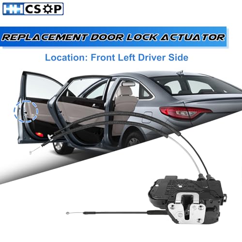 Image of Front Left Driver Door Lock Actuator Motor for Hyundai Sonata 2011-2015 | for 2011 2012 2013 2014 2015 Hyundai Sonata Door Latch Assembly, Replace 81310-3S010, 813103S010