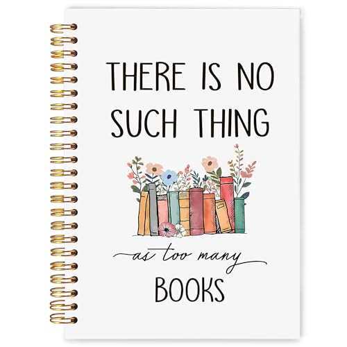 WARDOS Book Lovers Gifts Spiral Notebook Journal 5,5 x 8,3,