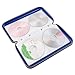 alavisxf xx CD Holder, 72 Capacity CD/DVD Case Holder Portable Wallet Storage Organizer Hard Plastic Protective Storage Holder for Car Travel(72 Capacity, Blue 72)