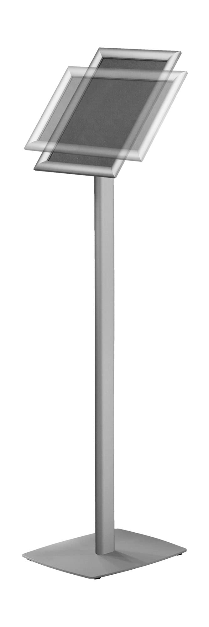 Europel Soporte magnético para carteles A4, ideal para publicidad, ofertas, informaciones o avisos con construcción de aluminio anodizado y cubierta antirreflejos