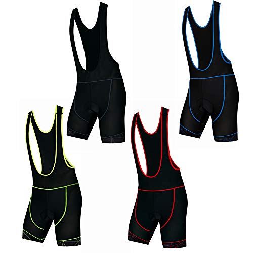 Men's Cycling Bib Shorts MTB Bike Shorts Gel Padded MTB Bicycle Shorts Tights Pants Knicker Cycle Bottom S