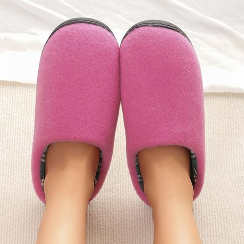 Home Fur Slippers Winter Warm Indoor Memory Foam Slippers Thick Non-slip Soft Bottom Cotton Slippers3