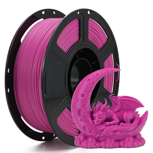 Image of FLASHFORGE High Speed PLA+ 3D Printer Filament Magenta, Enhanced Melt Flow for Faster, Smoother Prints, 500mm /s Rapid Printing, Feature Sleek Matte Finish, Rich and Solid Color