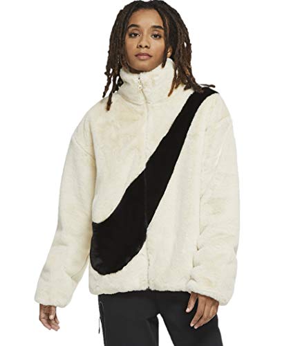 Nike Sportswear Swoh Falsche Fur Jacket, Weiß