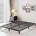 Lutown-Teen 5 Inch Low King Bed Frame with Rounded Corner Legs, 2000 LBS Heavy Duty Metal King Size Platform Bed Frame No Box Spring Needed, Noise Free, Easy Assembly, Black