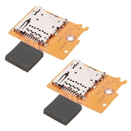 EMSea 2PCS TF SD Card Slot Socket Reader SD Card Reader Board TF SD Card Slot Replacement Repair Part Compatible with Nintendo Switch Memory Card