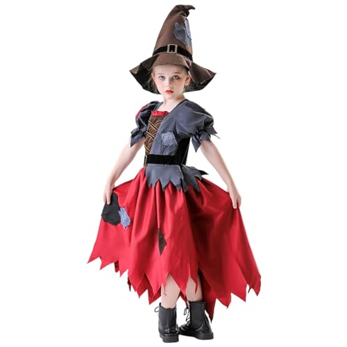 Disfraz medieval bávaro para cosplay, vestido de fiesta de Halloween, ropa histórica (rojo, 130)