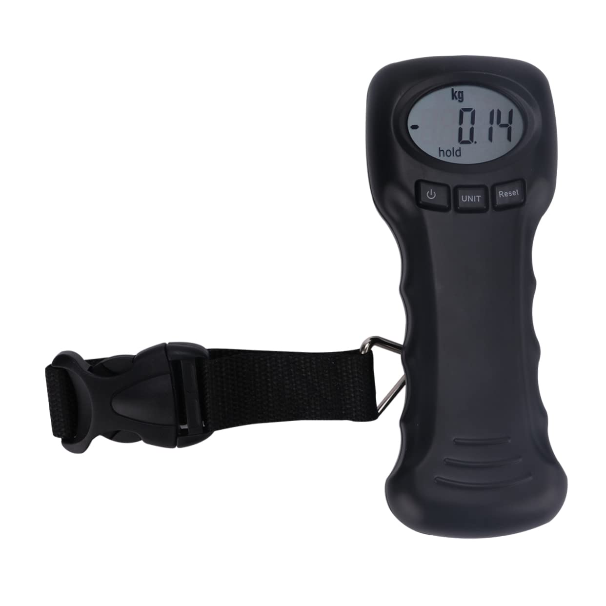 Portable Digital Fishing Luggage Scale Without Battery Compact Lightweight Design LCD Display for Travel Outdoor Use Black Color