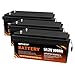 48V Lithium Battery for Golf Cart, 48V 100Ah LiFePO4 Battery with 200A Smart BMS, 5.12kWh Capacity, 15000+ Cycles Deep Cycle, Perfect Golf Cart Batteries for Off-Grid Use, RV, Solar (48V-100A-3PCS)