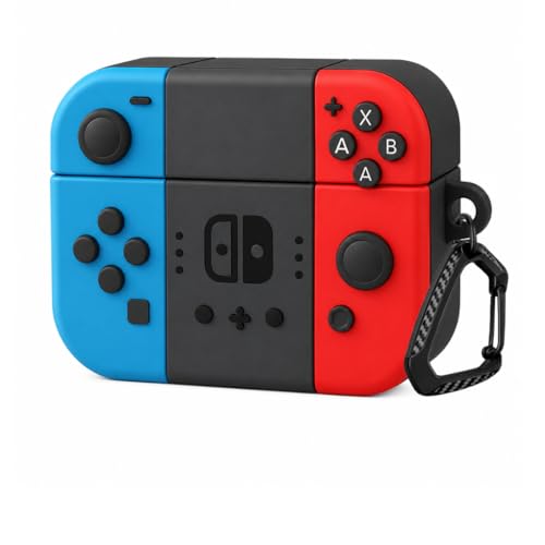 Image of Anvique Silicone Case Cover for Oneplus Nord Buds 4 Pro, Scratch Resistance, Shock Absorption, with Premium Carabiner (Gamepad Cartoon)