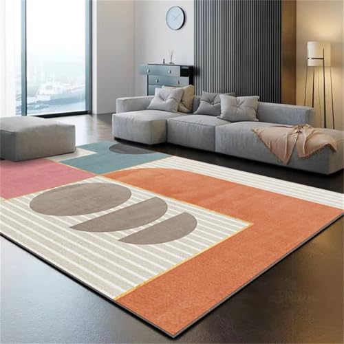 Tapis paillasson salon design géométrique moderne résistant 200x300