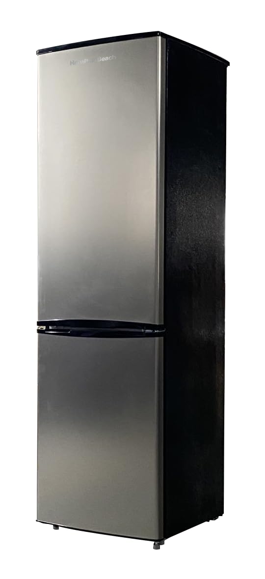 HAMILTON BEACH Cubic Foot Fridge with Bottom Mount Freezer, 9.2 cu. ft, Stainless on Fridge.com