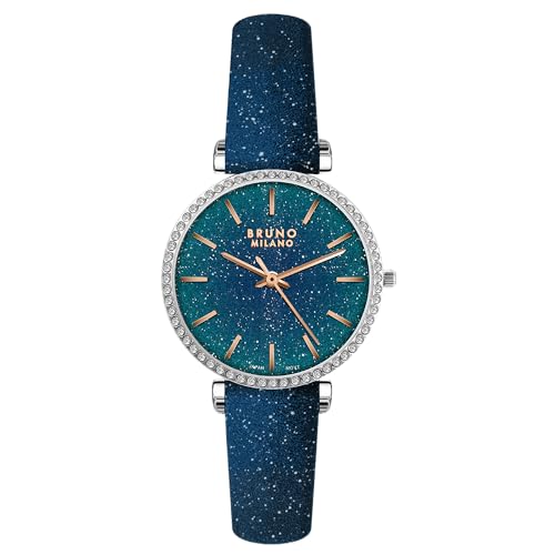 Image of BRUNO MILANO Fashion Forward Diamond Studded Bezel Watch with Added Sparkle for Women and Girls