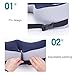 TOLUON Seat Cushion for Tailbone Pain Relief, Memory Foam Seat Cushion Hemorrhoid Pillow, Cushion lab, Sciatica Pain Relief Pillow, Orthopedic Seat Cushion, Ergonomic Coccyx Seat Cushion Black