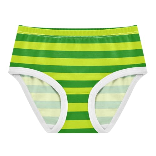 Green Grass Green Stripe Toddler Girls's Underwear 2T