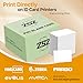 100 Pack - ZSZ Blank PVC Cards Without Scratches, CR80 30 Mil Plastic Cards for Photo ID Badge Printers
