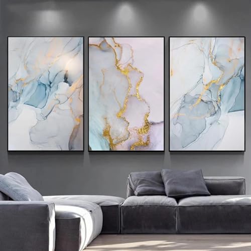 Toile murale 50 x 70 cm imitation marbre haut de gamme KEBIA d'art mural