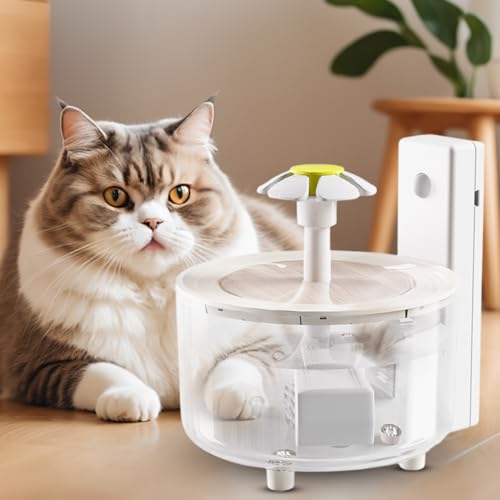 Fuentes De Agua De Gato Inalámbricas - Cats Fountain Acero Inoxidable | Dispensador De Aguas De Mascotas | Tazón De Bebidas | Alimentador De Agua Petts Babeer Caja Con Sensor De Movimiento Para Perros - imagen 3