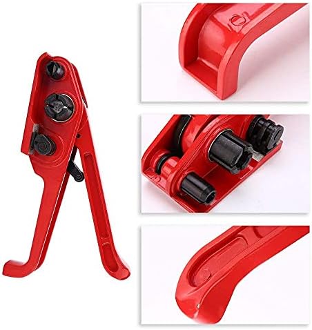 bimiti Pallet Strapping Kit, Manual Banding Machine Strapping Tools, Heavy Duty Handy Tensioner Sealer, with 2mm*1000m PET/PP Packing Strap & 1000 Metal Sealers, for Polyester Strap