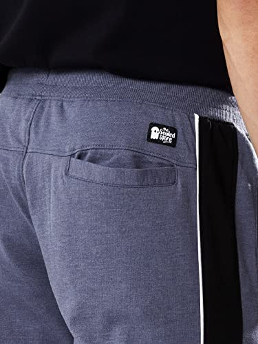 Image of The Souled Store Men Denim Melange Multicolored Solid Joggers