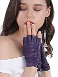 Purple Fingerless Gloves