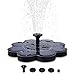 TekHome 2019 1.6W Solar Birdbath Fountain, Solar Powered Bird Bath Fountain, Mini Water Fountains Outdoor for Garden Pond, Small Floating Swimming Pool Fountain, Solar Panel Pump, 4 Nozzles.